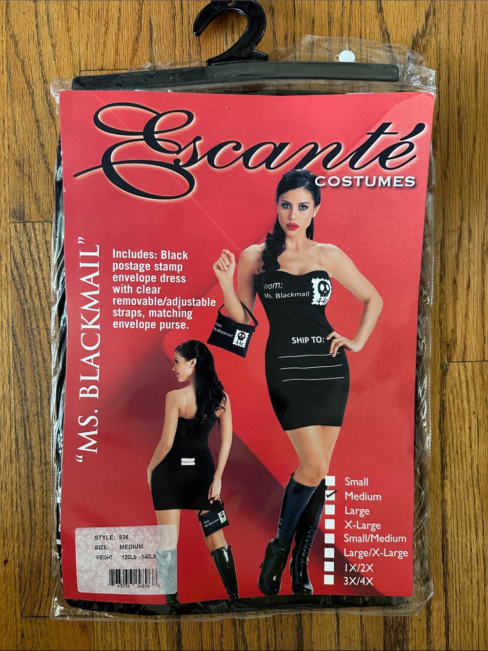 Ms. Blackmail Black Strapless Costume Dress